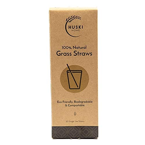 HUSKI HOMEPack of 50 Sustainable Grass Straws