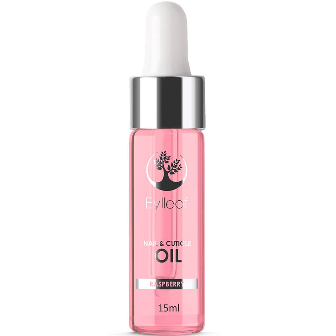 Nail and Cuticle Oil by Eylleaf - Nail Repair Treatment with Almond Oil and Vitamin E 15ml, Raspberry Scent 15ml