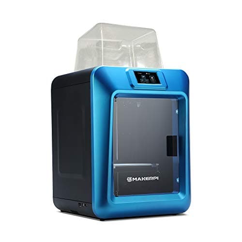 MakerPi 3D Printer Enclosed Smart Leveling Optional Laser Engraving,Silent Driver,Camera,Nozzle Temp 280℃/536℉,Bed 120℃/248℉,LED Lighting,Power Off Resume,Filament Sensor,Build Volume 8x8x11.8inch