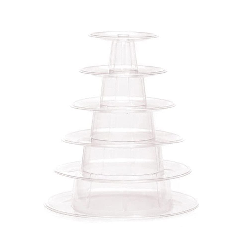 Macaron Display Stand Plastic Multifunction 6 Layers Cake Tower Tray Rack for Wedding Birthday Cake Decorating Tools