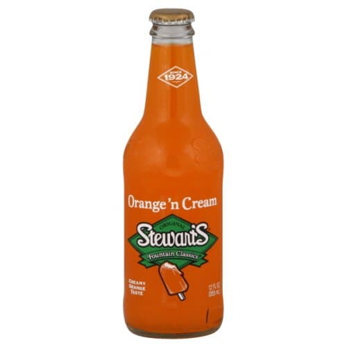 Fountain Classics Soda, Orange 'N Cream , 12 Ounce (6 Glass Bottles)