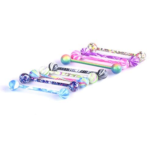 Sumerlly Women Body Piercing Jewelry Nose Rings Hoop Stainless Steel Brow Lip Tongue Piercing Studs