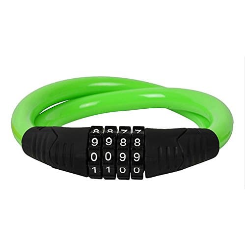 4 Digit Combination Password Lock Bicycle - Jakroo Steell Wire Cable Bike Bicycle 4 Digit Combination Password Lock green by Jakroo