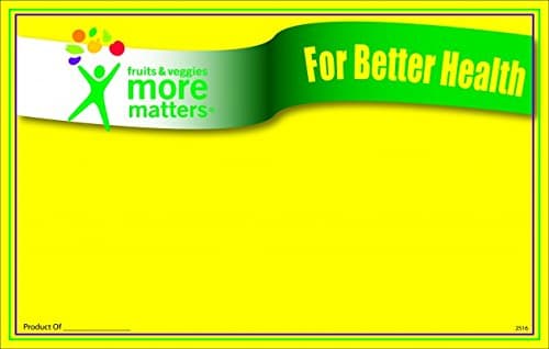 Price Cards PBH Logo Better Health Produce Sign Cards, 7" x 11" packed 100