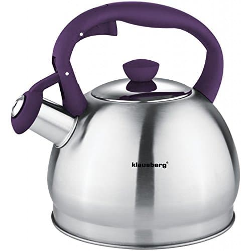 Klausberg Stovetop Induction Stainless Steel Whistling Kettle 1.8 Litre KB - 7043 (Purple)