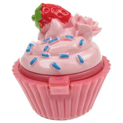 Lip Gloss Sugar and Spice Strawberry Sprinkle in Cupcake Container by NPW
