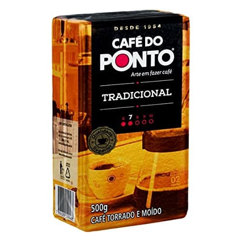 Café do Ponto Tradicional 500g, Brazilian Coffee Medium Roast 1.1lb (Pack of 1 ground coffee)