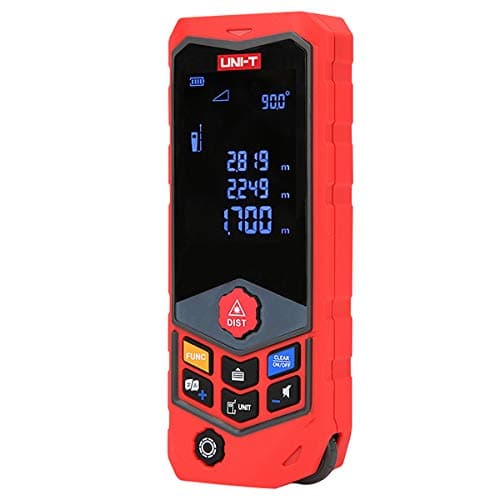 Laser Distance Measurer 50m with Wheel Measurer, Real-time Voice Broadcast