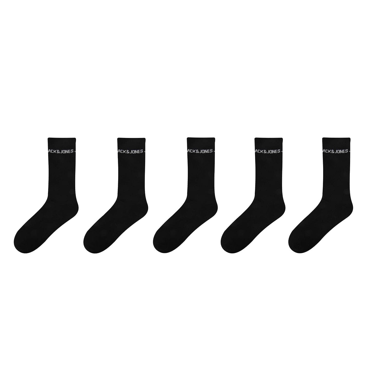JACK & JONESMen's Jacbasic Logo Tennis Sock 5 Pack Tennis Socks (pack of 1)