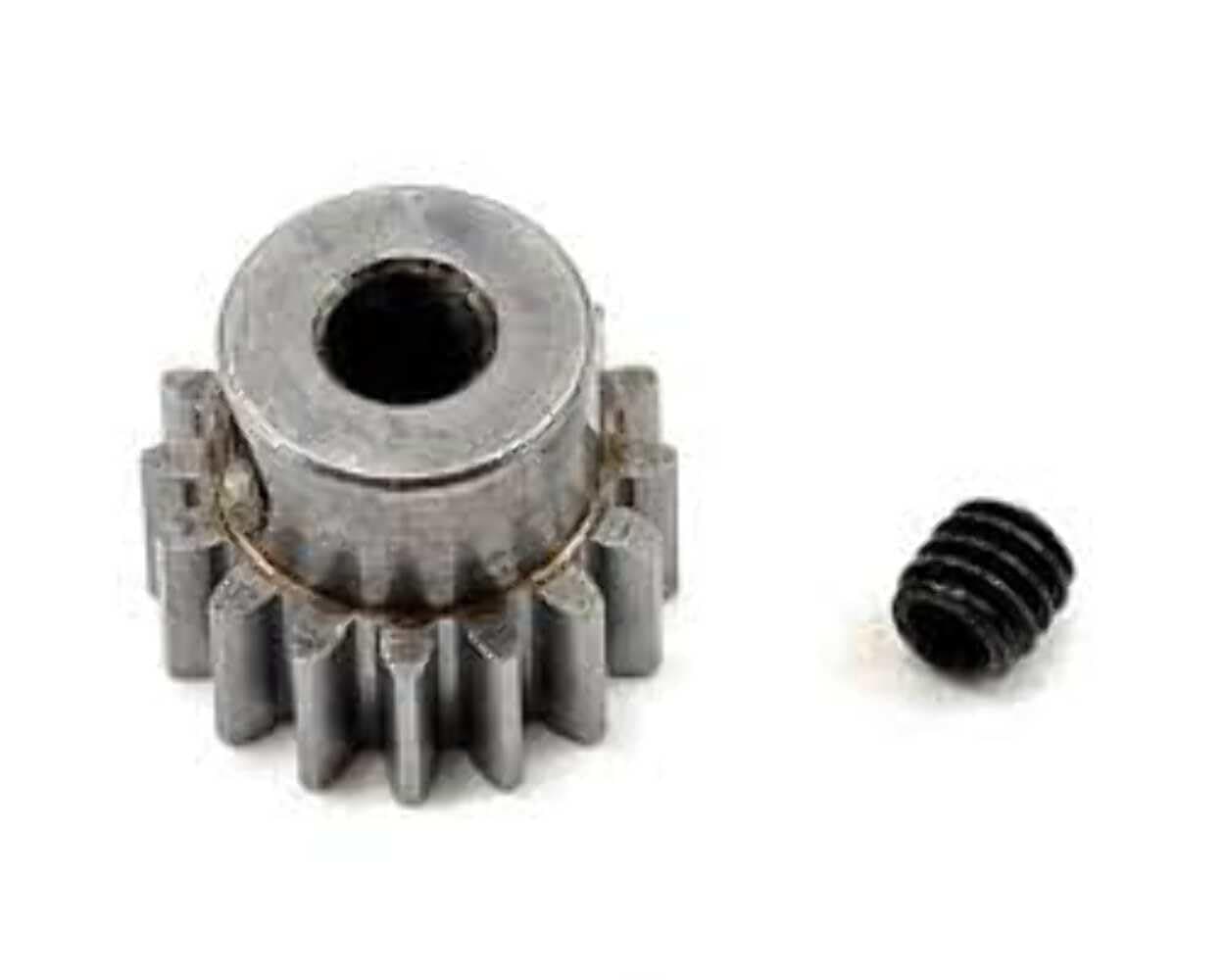 Robinson Racing Products 1116 Steel Alloy Motor Pinion Gear, 1/8" Bore, .6 Mod Pitch, 16 Tooth