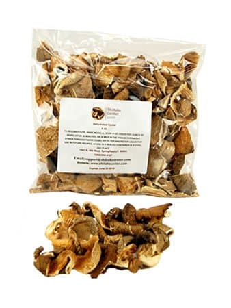 Dried Oyster Mushrooms - 4 Oz. Bag - Dehydrated Edible Gourmet Pleurotus Ostreatus Fungi