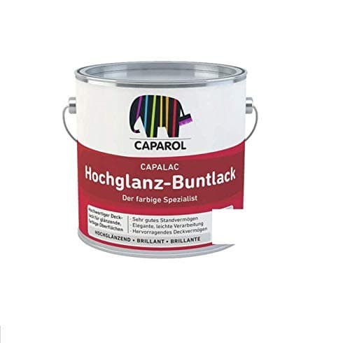 Caparol Capalac Satin Coloured Varnish 125 ml High Quality Construction Paint RAL 1021 Rapeseed Yellow