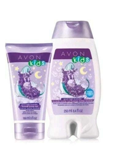 Avon Naturals Kids Good Night Lavender Body Lotion + Bubble Bath & Body Wash