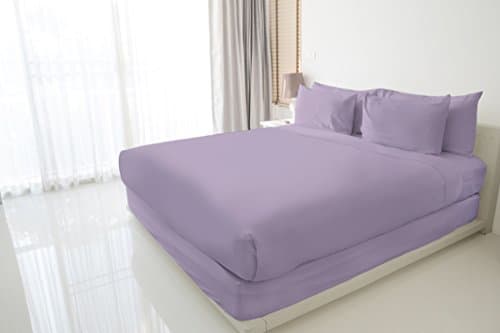 Luxuress Kids Boys Girls Bedding 100% Long Staple Soft Cotton Sheet Set, Smooth Sateen Weave, 3 Piece Set, TWIN SHEETS, 15" Deep Pocket, Luxury Hotel Quality, LILAC