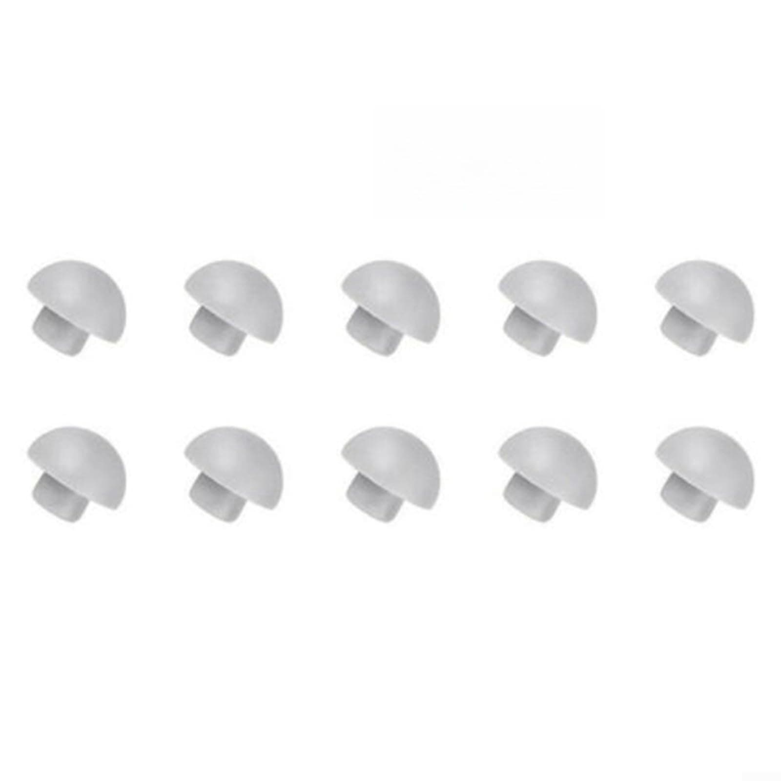 Toilet Seat Buffer Set, 10 Pieces, Universal Toilet Lid Accessories, White Stop Replacement Bumper, Reduce Noise Gaps, Suitable for Families, Hotels and Hospitals