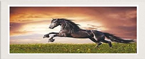 White Panoramic Picture Frame Photo Frame Poster Frame Real Wood 98 x 33cm