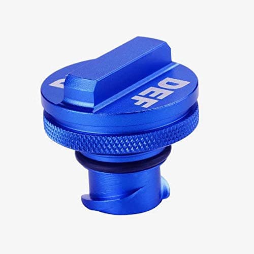 Aluminum Billet DEF Cap for Dodge Ram Diesel 2013-2020,DEF Cap Exhaust Fluid Auto Parts(Blue)