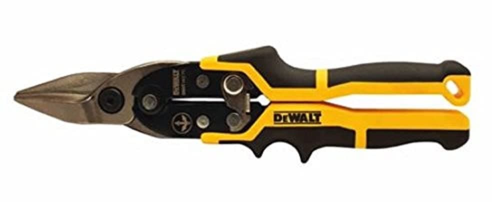DWHT14675 11.9" Industrial Grade Straight Cut Ergonomic Aviation Snips