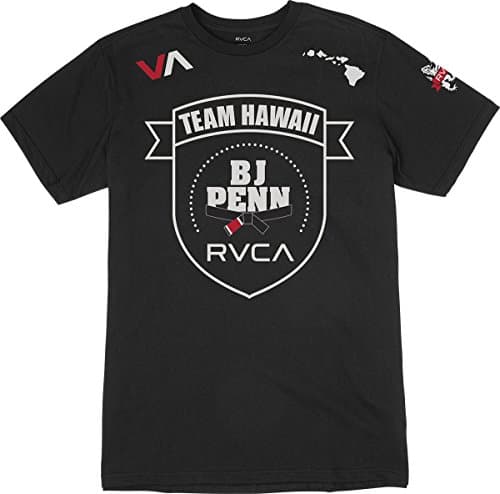 RVCA Men's Bj Penn 94 T-Shirt Black XX-Large