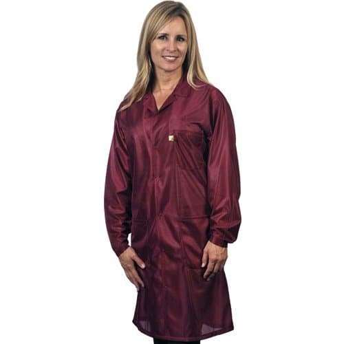Tech Wear - LOC-33-M - Med Burgundy Coat W/pockets Techwear
