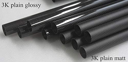 US WHABEST 1pcs Carbon Fiber Tube 3k Matte 16mm OD x 14mm ID X 1000MM Long (Roll Wrapped) /Tubing/Pipe/Shaft