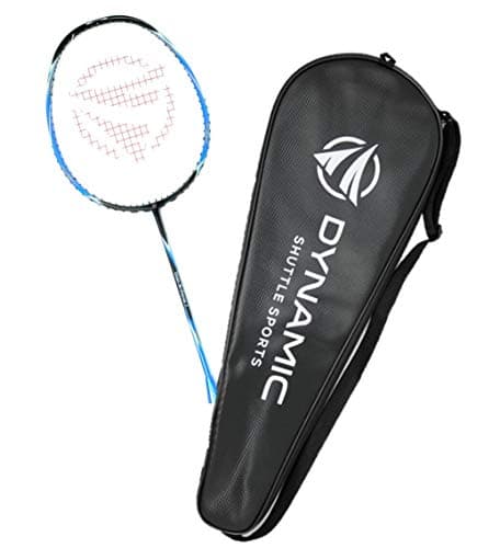 Dynamic Shuttle Sports Titan G-Force 7 Professional Carbon Fiber Badminton Racquet, Lightweight Badminton Racket Including Cover