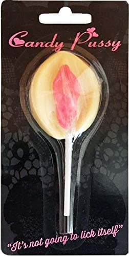 Perfect Gift or Present for Your Husband or Boyfriend - Yum Yum Ladies Naughty Bits Lollipop for Adults Only - Edible Cheeky Fun