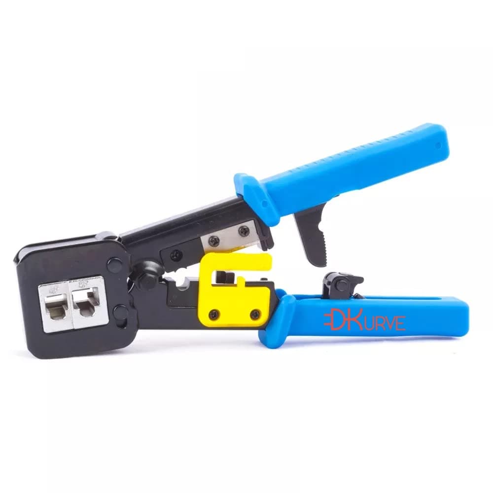 Divine RJ12/RJ45 All-in-1 Crimper for Pass-Through/EZ Connectors CAT3/CAT5e/CAT6/CAT7