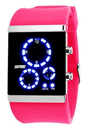 Pink Girls LED Wrist Watches Nice to as Gifts