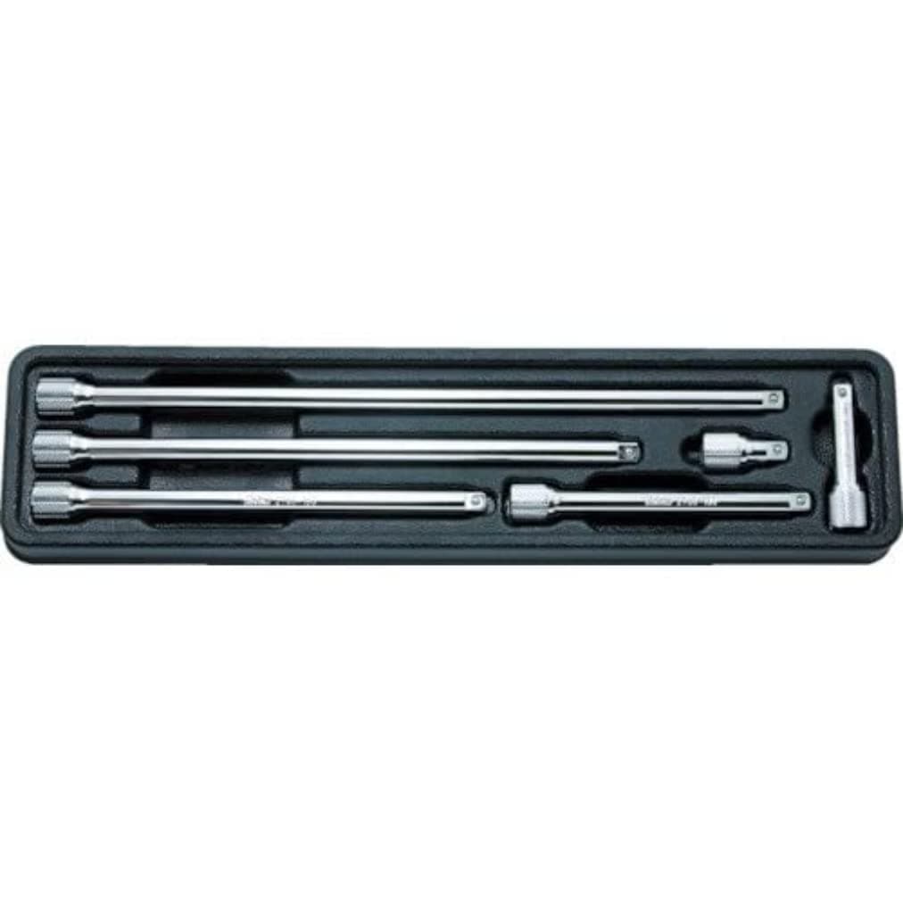 PK2760/6 1/4 Sq. Dr. Extension Bar Set 28-250mm ABS Tray 6 pieces