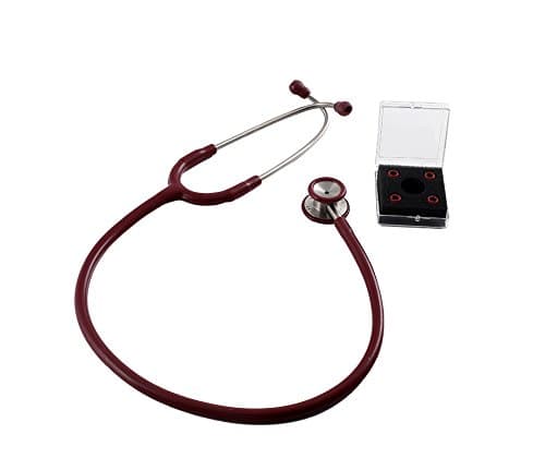 Pediatric Stethoscope Classic Stainless Steel Dual Head Deluxe (Grey)