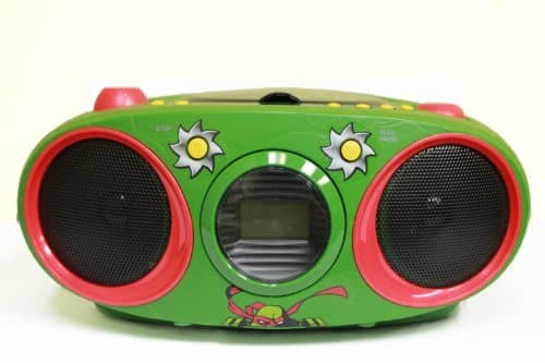 Portable, Teenage Mutant Ninja Turtles Boombox CD Player with Text Display, AM/FM Stereo Radio, Repeat Function Consumer Electronic Gadget Shop