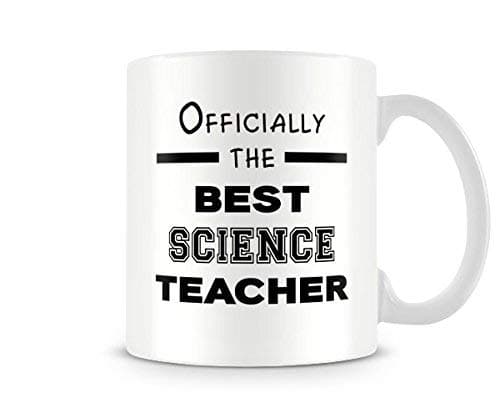 ABCI Officially The Best Science Teacher - Printed Teacher's Mug by Behind The Glass