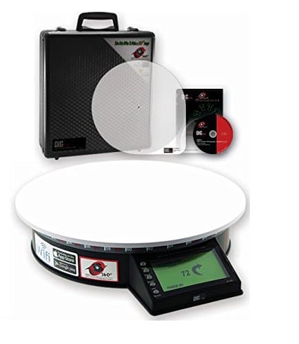 ET270 360° Motorised Product Photography Turntable with App. Control, Inc Image Software.