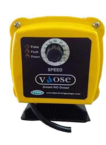 Vdose by FTPS RO Dosing Pump; Yellow and Black (6 L Per Hour; Max Pressure 4 Kg/Sqcm) - 1 Pcs