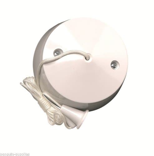 10 AMP X Rated 1 Way White Ceiling Pull Cord Light Switch LG1730