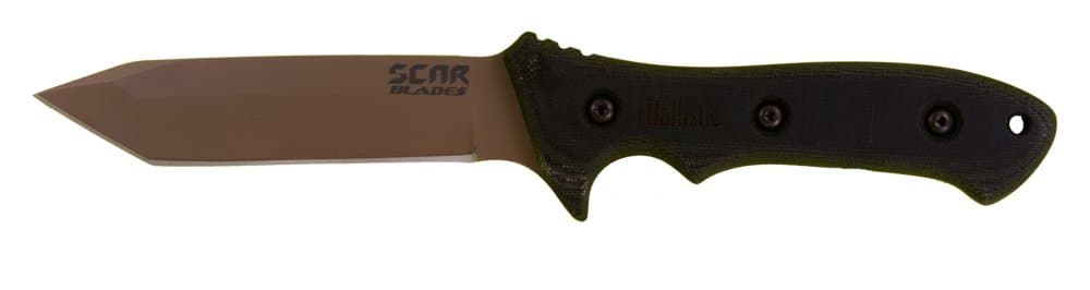 Ballistic Knife, Powdercoat Gray/Brown/Black