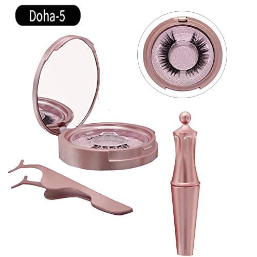 Magnetic Eyeliner Eyelashes Kit, Doha Magnetic 3D Eyelashes &Liquid Eyeliner Magnielash Kit, Magnetic Eyeliner Kit, Magnetic Eyelashes, Magnetic False Lashes