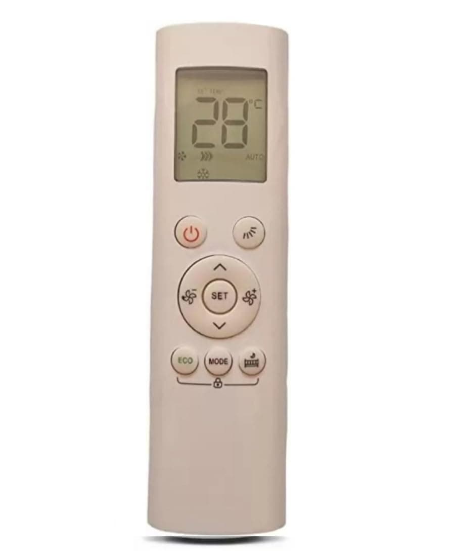 Ethex® Large Screen AC Remote Control Compatible for Midea Original Air Conditioner - White