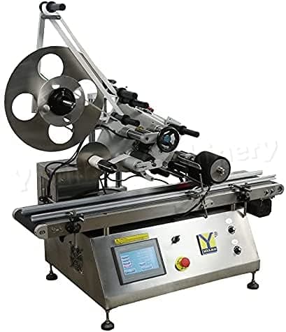 Tabletop Label Applicator Flat Plane Square Labeling Machine Top Labeler for Case Box Bag (Code Print Function)
