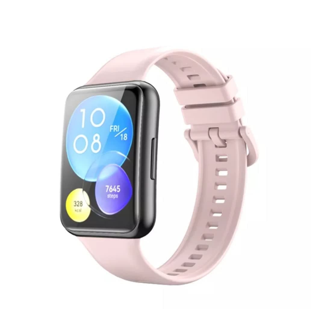 Dado Silicone Replacement band Compatible with Huawei Fit 2 Watch, Solid color watch strap