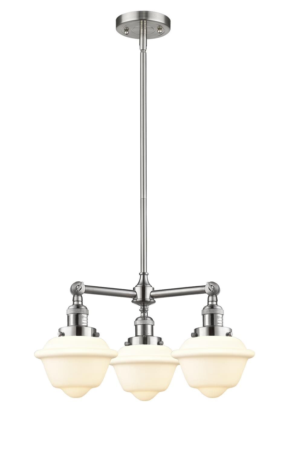 Innovations Lighting 207-SN-G531-LED Small Oxford 3 Light Chandelier Part of The Franklin Restoration Collection