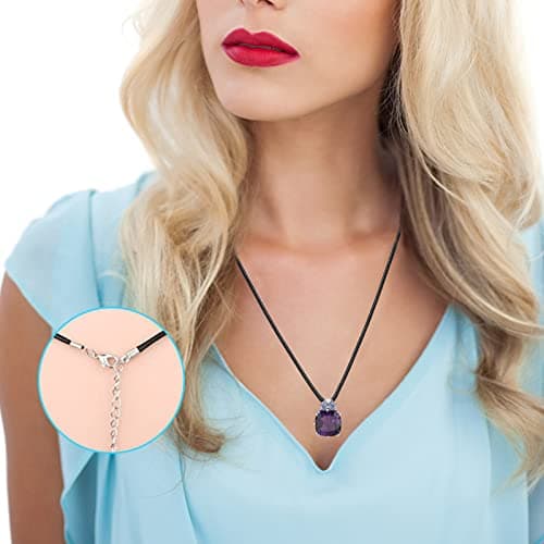 100pcs Premium Leather Necklace Chain Bracelet Cord with Pendant Clasp Bulk Wax Rope Necklace String Black 18" for Jewelry Making Supplies 1.5mm DHOOZ