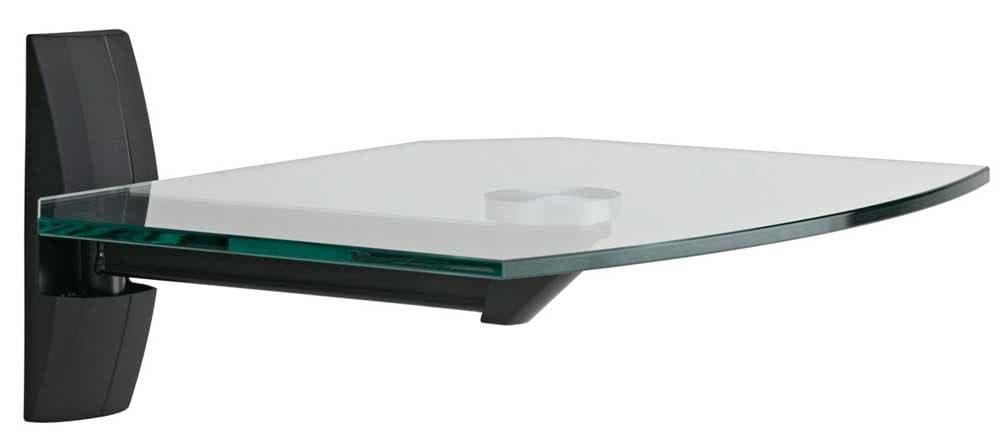 OmniMount ECSB Component Shelf Wall Shelf for TVs and Video Accessories, Black