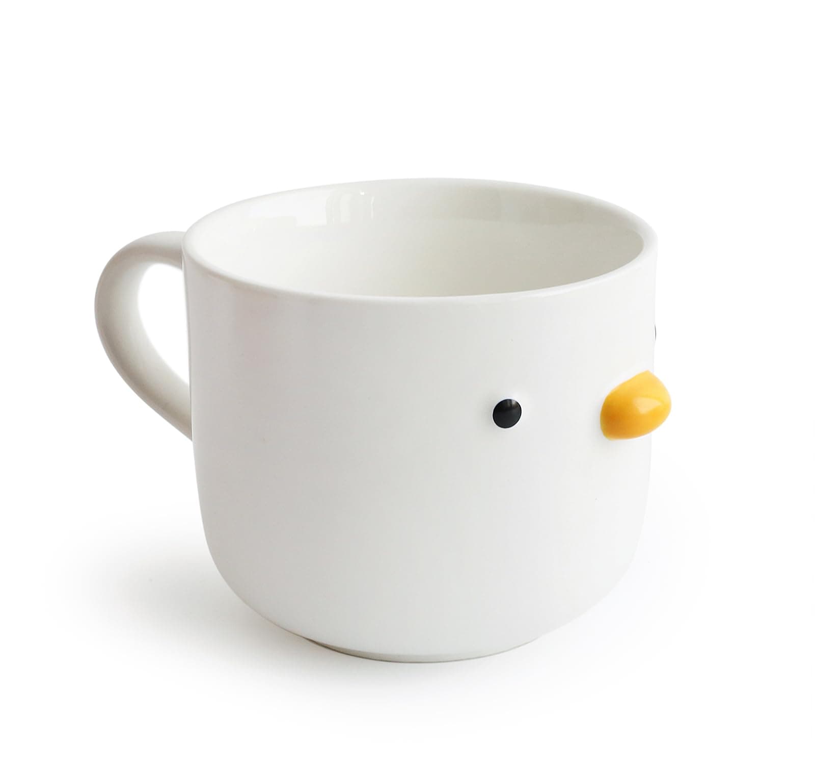 Large Breakfast Mug, Handmade Glaze Duck Cup, 22 oz Oversized Cute Cereal Cup. For Family & Friends