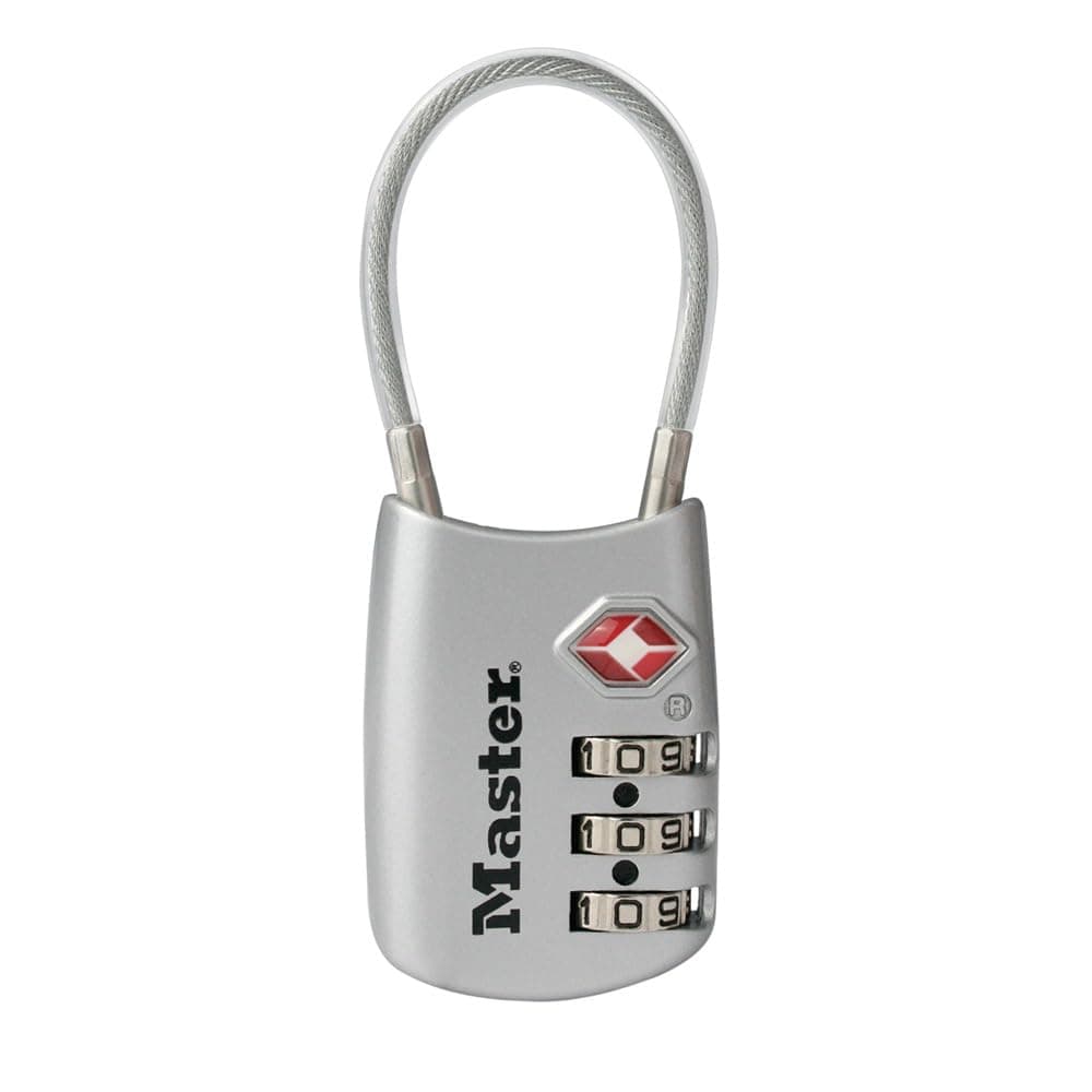 Master Lock Padlock Set Your Own Combination Key TSA Approved Luggage Cable 1 Pack 4688D 1