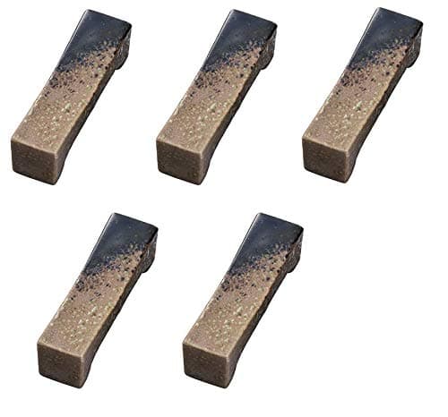 Yamako Japanese Mino-yaki Ceramic Chopstick rest (5 pieces set) Brown From Japan 15505