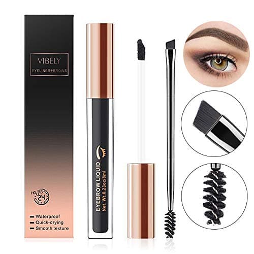 Waterproof Brow Gel,Tinted Brow Makeup,24 Hours Long Lasting Eyebrow Gel for Waterproof Eyebrow Makeup With Eyebrow Pencil Makeup Brush