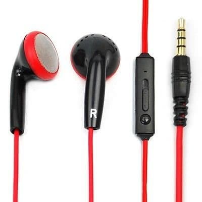 Anpower Stereo 3.5mm In-Ear Headset Earphone Volume Remote Mic for Smartphone Samsung Galaxy S4 S5 Note 1 2 3 (Black)