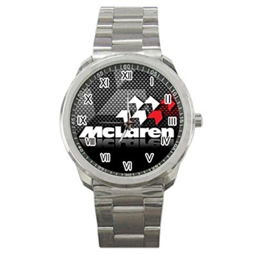 McLaren Logo Custom Photo New Men's Stainless Steel Wrist Watches (ST8B)